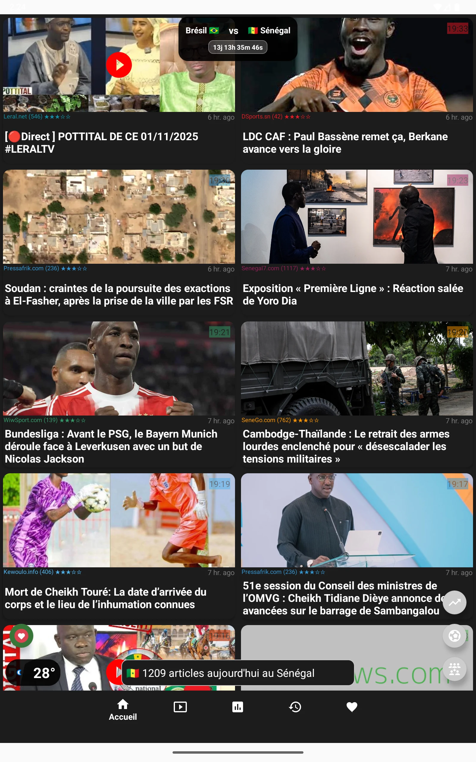 Actu Sénégal, Actu Afrique screenshot